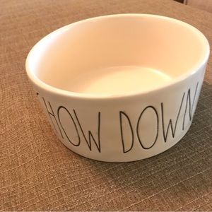 Rae Dunn Ceramic Pet Bowl “Chow Down”